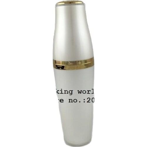 80ML pearl white bowl shape acrylic press pump bottle pearl pink color for serum/lotion/emulsion/foundation/gel cosmetic packing