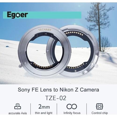 TECHART TZE-02 Auto focus adapter ring For Sony FE Lens F Mount to Nikon Z6 Z7 Z6ii Z7ii Cameras FE-NZ