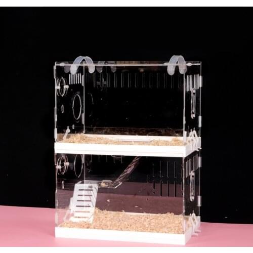 Tray Type Acrylic Hamster Cage Double-layer Three-layer Transparent Villa Golden Silk Bear Drawer Cage Terrarium