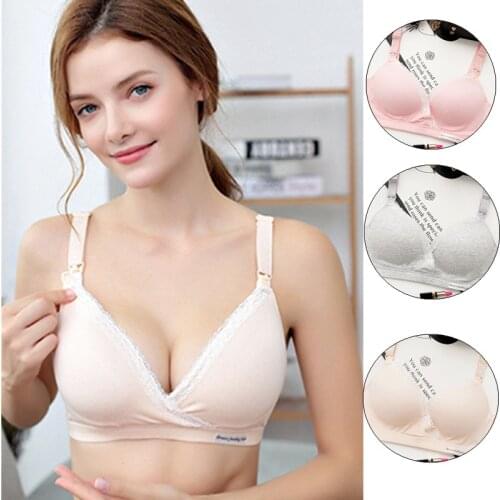 Wirefree Maternity Nursing Cotton Breastfeeding Bra for Pregnant Women Pregnancy Underwear Clothing Soutien Gorge Allaitement