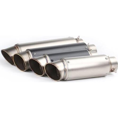 Racing 51mm 60mm Motorcycle Exhaust Pipe Scooter Modified with Sticker Laser Exhaust Muffler Pipe For KAWASAKI ZX6R Z800 For BMW