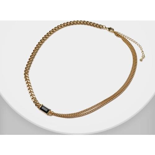 I18 Amorita boutique Retro design asymmetrical necklaces