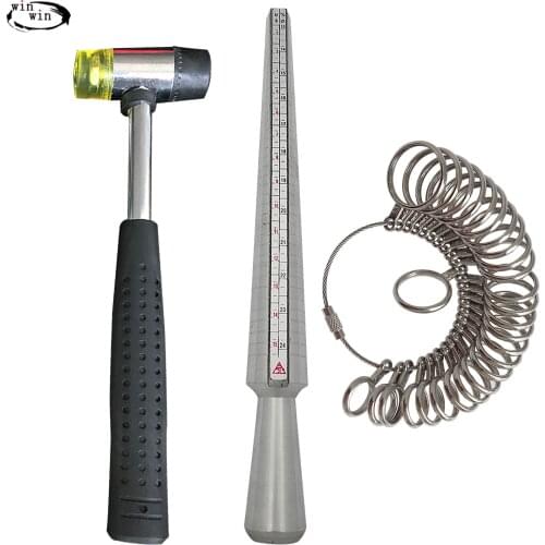 Berkem US Ring Measurement Set Ring Sizer Measuring Jewelry Tool With Standard Circle Sets Finger Gauge Rings