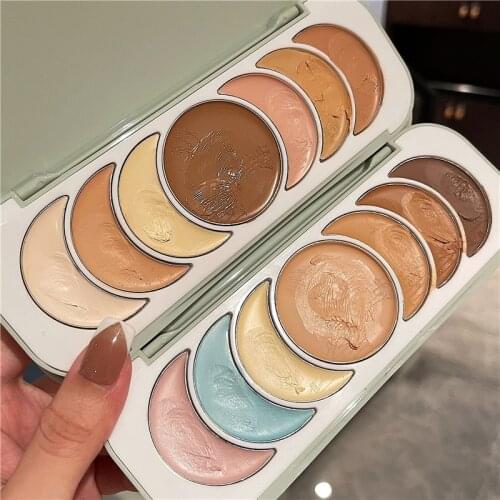 Cream Face Concealer Contour Palette Oil Control Makeup Primer Brighten Dark Circles Full Coverage Maquillage Base Foundation