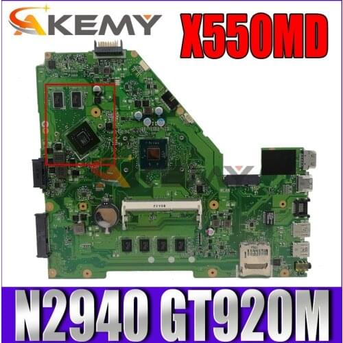 Akemy X550MD Laptop motherboard for ASUS X550MJ X550M original mainboard 4GB RAM N2940 CPU GT920M
