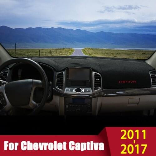 Car Dashboard Cover Mat For Chevrolet Captiva C100 C140 2006-2012 2015 2016 2017 2018 2019 Auto Non-slip Sun Shade Pad Carpets