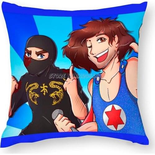 Party ( Nsp ) Pillow Case Backdrop Cushion Covers Bedding Pillow Cases Home Decor Sex Party Danny Sexbang Brian Nsp Game Grumps