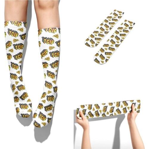 Creative Cartoon Letters Socks Harajuku Cute Novelty Long Mens Socks Breathable Comfort Soft Socks Girls Couple Socks Sukka