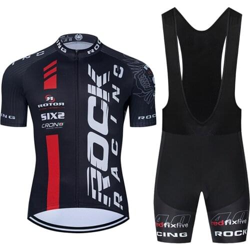 2022 New i2022 ROCK RACING Cycling Jersey 20D Set MTB Bicycle Clothing Quick Dry Bike Clothes Ropa Ciclismo Mens Short Maillot