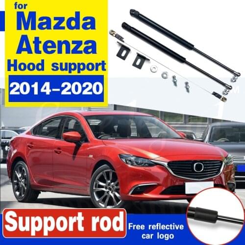 Car Bonnet Hood Support Rod Lift Strut Bars Spring Shock Car Styling Refit For Mazda Atenza 2014-2020 2018 2019 hydraulic rod