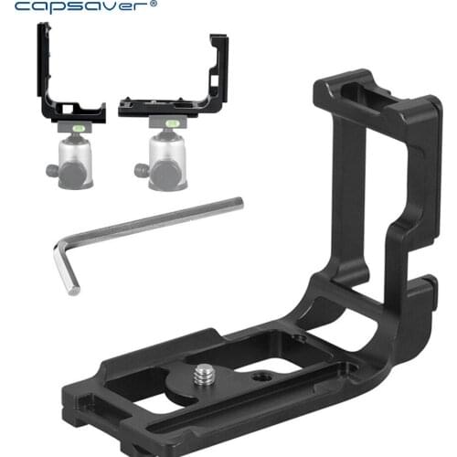 Capsaver Tripod Monopod L Shape Quick Release Plate Extension Handle with 1/4 Screw External for Canon 5D3 Tripod Ball Head