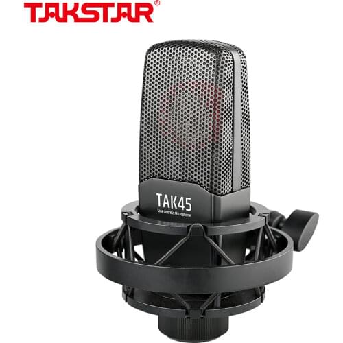 Takstar TAK45 Recording microphone Wired Condenser Large Diaphragm Side Address Mic for Youtube Twitch Voice Podcasting Live Br