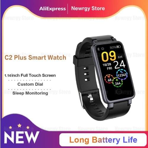 C2 Plus IP67 Waterproof Watch Color Screen 1.14 Inch Tracking Smart Bracelet Track Movement Smart Bracelet Watch For IOS Android