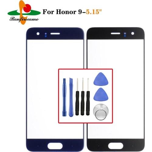 Outer Screen For Huawei Honor 9 Front Touch screen Panel LCD Display Out Glass Cover Lens Replacement