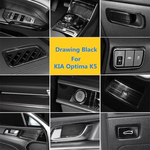 World Datong For Kia K5 Optima 2020 2021 Interior Stainless steel Drawing ABS Decoration Accessories