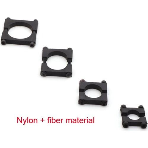 12PCS 10/16/20/25MM Pipe Clamp Carbon Fiber Tube Clips Nylon Fiber Clamps for DIY QAV RC Drone Kvadrokopter Airplane