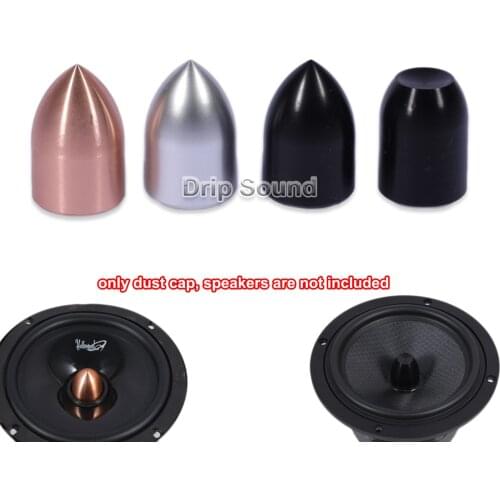 2pcs Plasitc Bullet Head Dust Cap All Aluminum Dust Cover Speaker Repair Parts