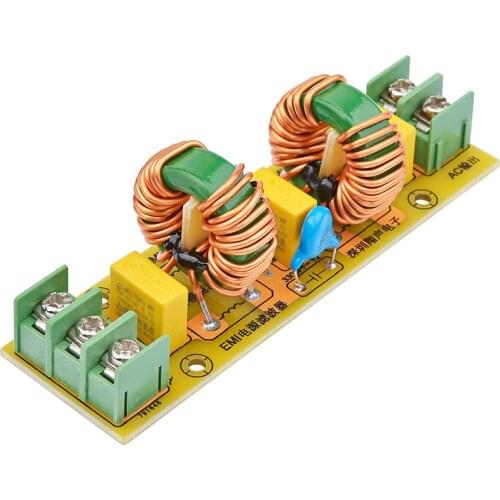 AIYIMA 1PC 18A EMI Filter Two-stage Composite EMI Filter Module EMI AC Power Filter DIY For Power Amplifier Decoder Board