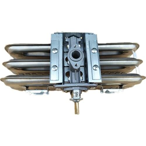 Atmospheric Burner 3 rows for Gas water heater Burner of Harmonica Shape fire row burner