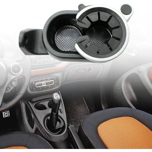 Auto Cup Holder ABS Drink Bottle Holder A4518100370 for Mercedes-Benz SMART W451 2007 2008 2009 2010 2011 2012 2013 2014 2015