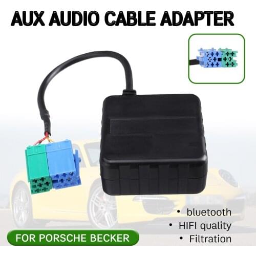 Bluetooth Aux Receiver Cable Adapter Hifi Qualityfor wireless audio aux interface For Porsche Becker Mexico Traffic Pro DTM