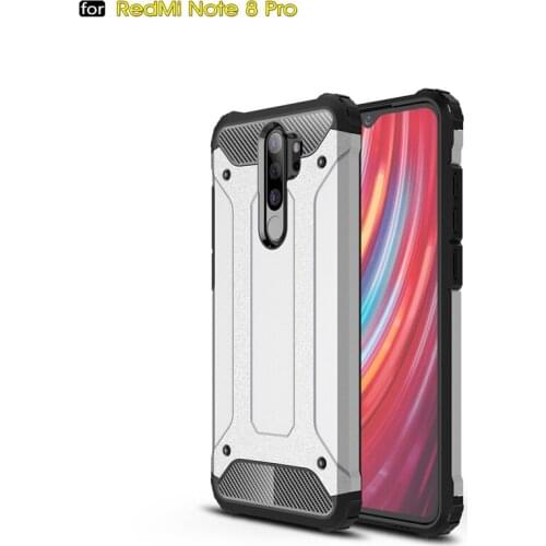 For Xiaomi Redmi Note 8 Pro / Note8 Pro Case Shockproof Armor Rubber Silicone Hard PC Case For Redmi Note8Pro Back Cover Case