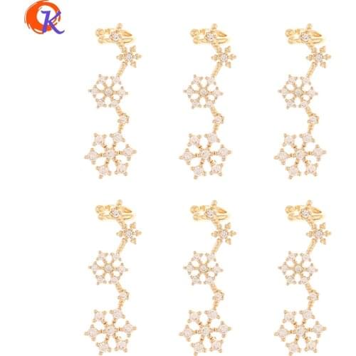 Cordial Design 40Pcs 10*30MM Jewelry Accessories/Hand Made/CZ Charms/Flower Shape/Pendant/DIY Jewelry Making/Earring Findings