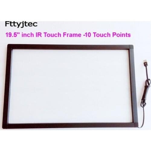 Fttyjtec 19.5 inch IR touch panels IR Multi Touch Frame Screen, 10 points IR Touch Screen with glass