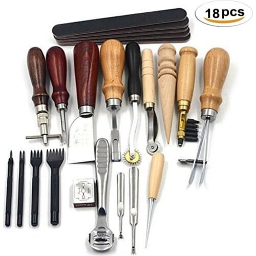 Craft-Tool-Kit Leathercraft-Accessories Sewing Punch Stitching Carving-Work Professional