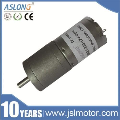 ASLONG Hot Customized Speed Mini Motor 12 Volt 3V 6V 24V High Torque Low Speed Reversed Motor DC Reduction Motor 12v Gear Motor