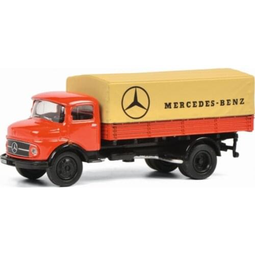 Diecast 1:87Scale Benz L911 Pickup Truck Military Transport Vehicle Simulation Alloy Model Car Collection Display Gift Toy Car