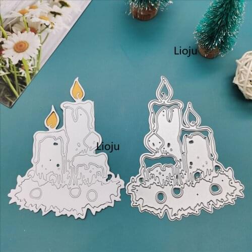 New Christmas candle Metal Cutting Dies Scrapbooking New Arrivals Crafts Dies for Card Making Embossing