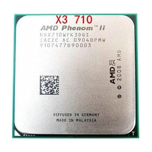 AMD Phenom II X3 710 - HDX710WFK3DGI Three Core AM3 938 CPU 100% working properly Desktop Processor