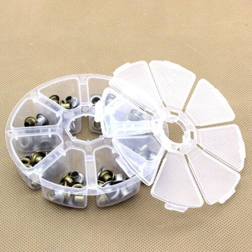 8 Grids Compartment Transparent Plastic Storage Jewelry Rectangle Box Beads Earring Box Beads Earring Box Desktop Storage Holder