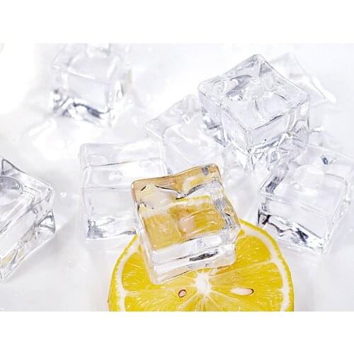 Transparent Plastic Ice Cube Simulation Crushed Ice Photography Props Set for Summer Beer Whisky Soda Drink Photo Shooting Props