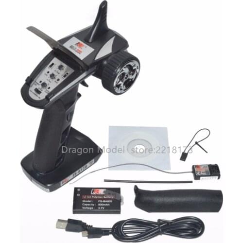 FLYSKY FS-GT2B 2.4G 3CH Radio Transmitter with GR3E Receiver 3.7V 800mah Battery for RC Vehicles Car Boat Tank Toys DIY Parts