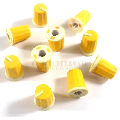 10pcs Hiqh quality EQ Rotary Knob For Pioneer DJM800 900 2000 NXS, DAA1176 DAA1305 Yellow Color