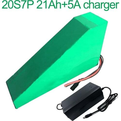 With 5A charger 72V 21Ah 20S7P 18650 Li-ion Battery electric two Three wheeled motorcycle bicycle ebike 350*305*210*90*70*50mm
