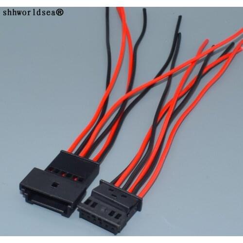 Worldgolden 6pin 0.6mm male female Applicable to auto Multifunctional steering wheel harness plug 6P 4B0 971 978 B 4B0971978B