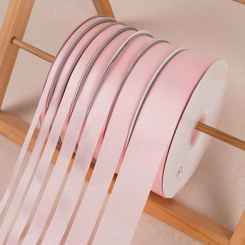 Light Pink Grosgrain Ribbon 100Yards/91Meters Wedding Christmas Decoration Cake Gift Box Flower Package Hand DIY Bow Accessories