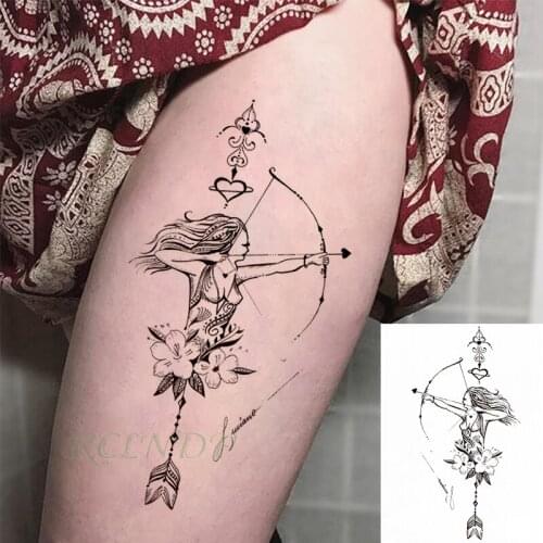 Waterproof Temporary Tattoo flower sexy girl heart arrow feather Sticker flash tatto fake tatoo large tattoos for women men lady
