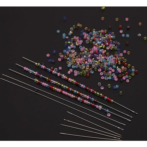 10pcs/pack 40/100mm Wholesale Beading Needles For Beads and Pearls Threading String Cord Easy DIY Craft Making Accessories
