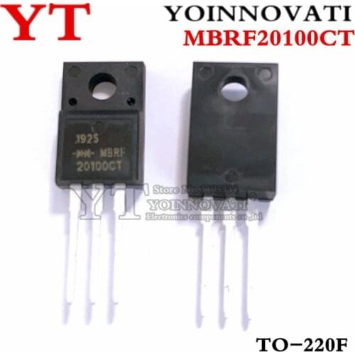 10pcs/lot MBRF20100CT MBRF20100 20100CT 20100 TO-220F IC