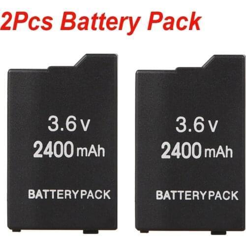 2Pcs/Set 2400mAh Gamepad Battery for Sony PlayStation PSP2000 PSP3000 Battery PSP 2000 PSP 3000 Batteries Bateria
