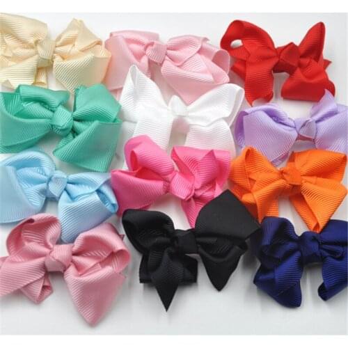 20pcs MIix Color Ribbon BowKnot Crafts For Wedding Appliques A21