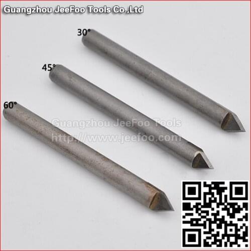 30/45/60 Standard Angle V Shape Engraving Bits Tungsten Carbide Router Bits Set, Precision CNC Marble Tools for Engraving Stone