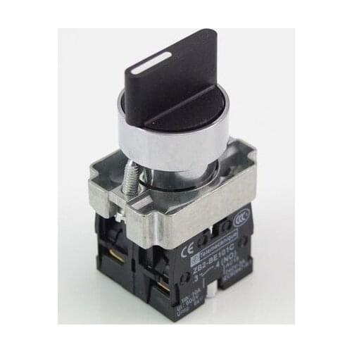 4pcs 3 Position 2NO Maintained Select Selector Switch XB2BD33C 400V 6A