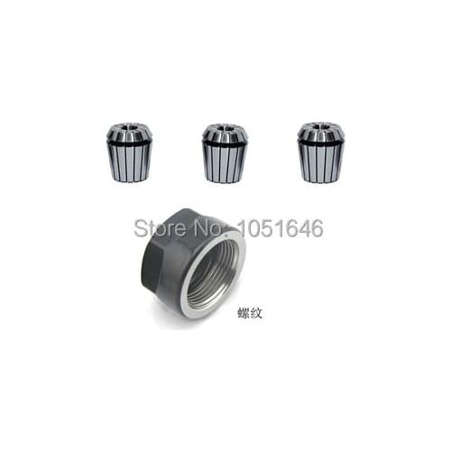 Free shipping, 3pcs ER20 collets 3.175mm(1/8'') +1pc ER20A Nut for CNC milling lathe tool and spindle motor