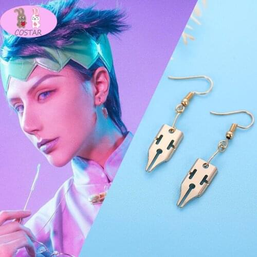 COSTAR Hot Anime Jojos Bizarre Adventure Rohan Kishibe Cosplay Dangle Earrings