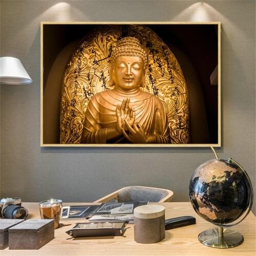 Canvas Art Abstract Buddha Poster Wall Picture For Living Room Home Decoration Modern Print Wall Painting Zen Artwork